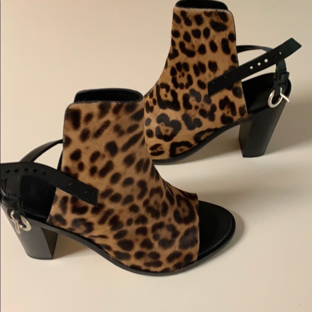 NWT Rag & Bone Calf Hair Leopard Open Toe … - Picture 13 of 16